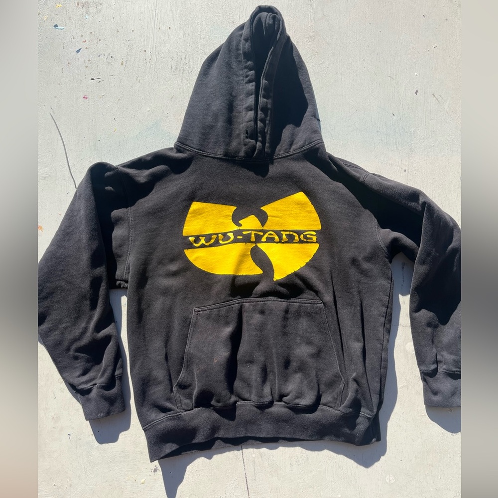 Men's Wu-Tang Clan Hoodie Black Logo S Rap Hip Hop Streetwear Dirty RZA GZA City